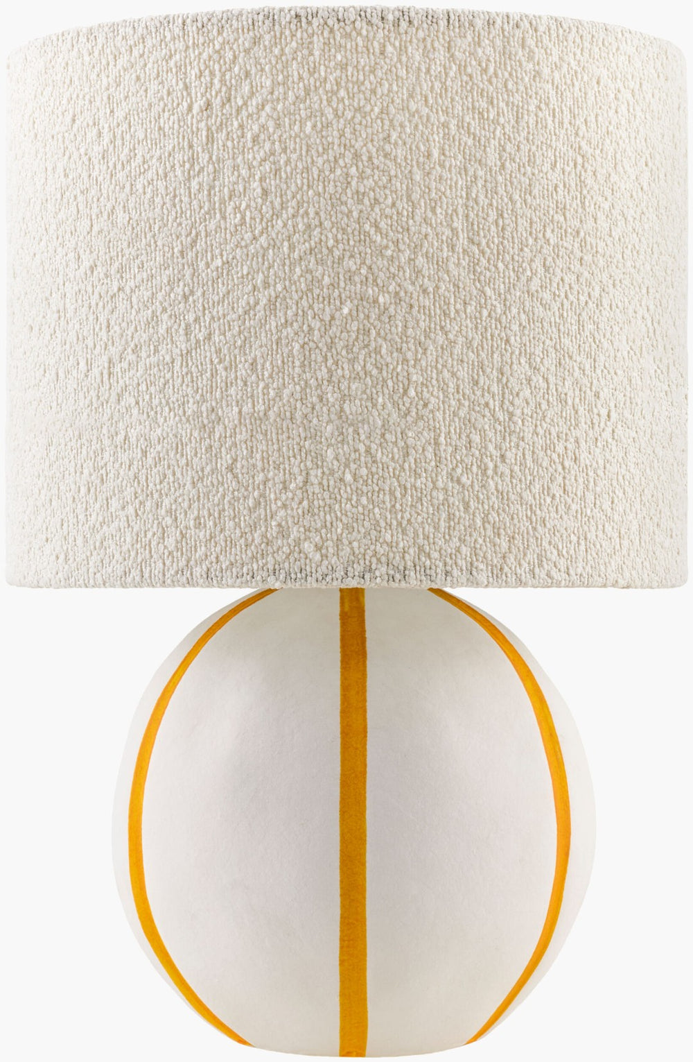 Livabliss Kinki Arts and Crafts Hand Painted Accent Lamp with Linen Felt Shade for Bedside KKI-017