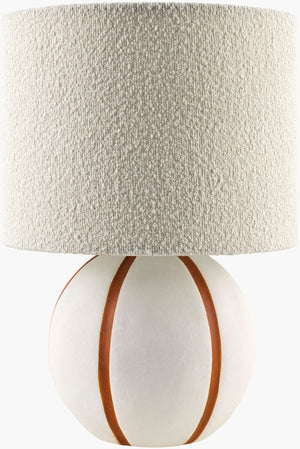 Livabliss Kinki Hand-painted Accent Lamp with Felt Linen Shade for Eclectic Transitional Spaces KKI-018