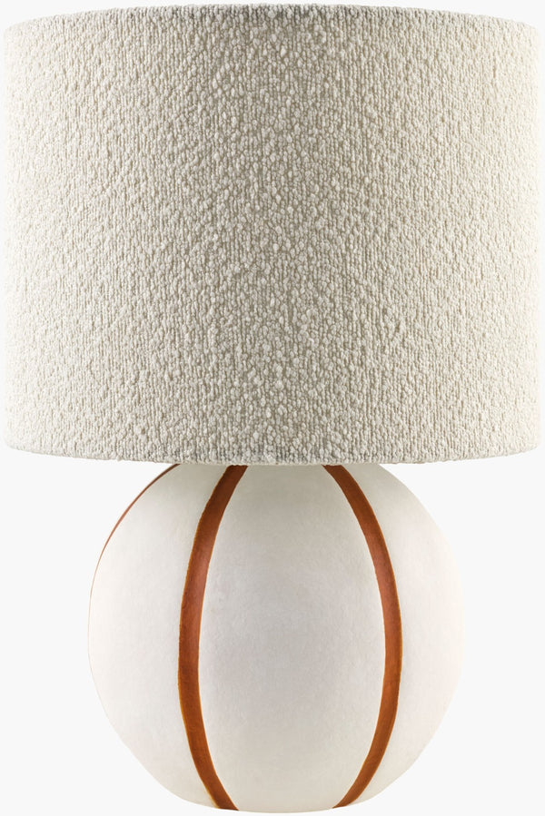 Livabliss Kinki Hand-painted Accent Lamp with Felt Linen Shade for Eclectic Transitional Spaces KKI-018