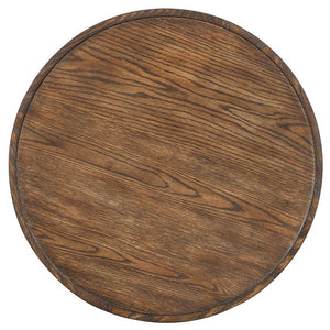 Hooker Furniture Commerce Spindle Accent Table — Natural Medium Oak Bobbin Pedestal, Compact Vintage Charm, Durable Oak Solids 7228-80224-89