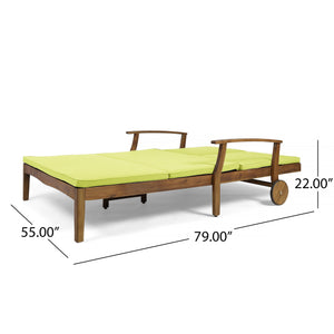 English Elm Christopher Knight Home® - Perla Double Chaise Lounge - Elegant Outdoor Seating With Water-Resistant Cushions For Two 63357.00GRN