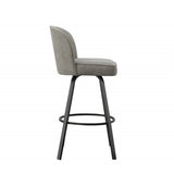 English Elm Steve Silver - Anaheim - Swivel Bar Chair - Dark Gray