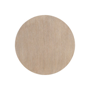 Bernhardt Bernhardt Loggia 22" Round Side Table — Sculptural Wood-Grain Resin Basin Top, Aria Finish Durable 345129