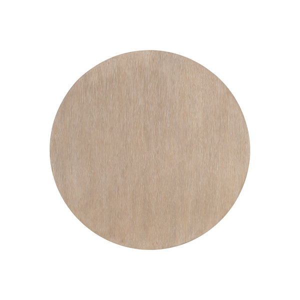 Bernhardt Bernhardt Loggia 22" Round Side Table — Sculptural Wood-Grain Resin Basin Top, Aria Finish Durable 345129