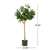 Christopher Knight Home® Noble House 120Cm Artificial Lemon Tree