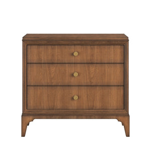 A.R.T. Furniture Harbor 3 Drawer Nightstand - Rustic Elegance with Aged Wood Finish & Ample Storage for Your Bedroom 338140-2731
