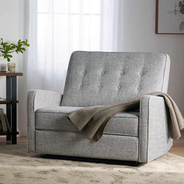 English Elm Christopher Knight Home® - 47" Wide Manual Standard Recliner with Plush Fabric Upholstery, Spacious 47" Seat, Durable Frame, Comfort LIGHT GREY 61259.00LGTW