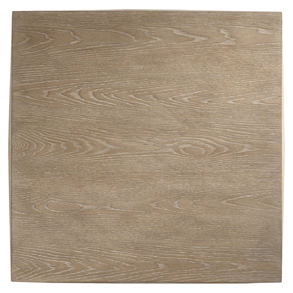 Bernhardt Bernhardt Aventura Cocktail Table With Marcona Oak Finish, 42.5" Sculpted Resin Overlays, Low-Profile Design 318011