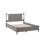 Homelegance By Top-Line Remi Antique Finish Beaded Wood Platform Bed Grey Wood