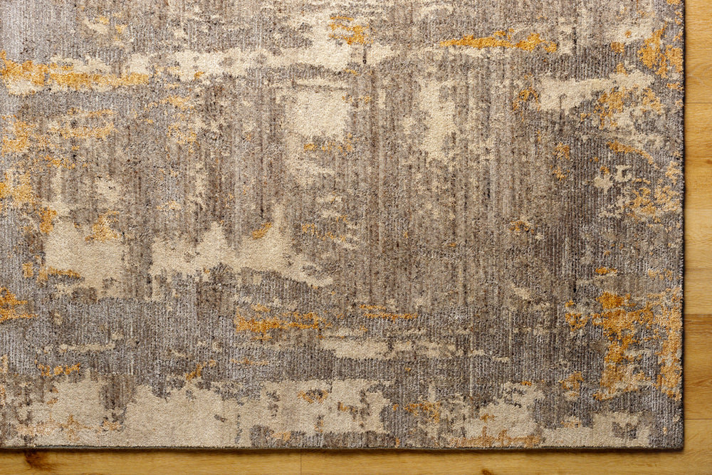 Kolkata KKT-2301 9' x 12' Handmade Rug KKT2301-912  Grey, Dark Grey, Khaki, Camel Surya