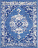 Nourison Whimsicle WHS03 Machine Made Power-loomed Ornamental Border Indoor Only Farmhouse Bohemian Rug Navy, Navy 100% Polypropylene 99446831682