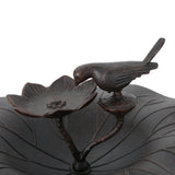 Christopher Knight Home® - Noble House - Lancaster Outdoor Bronze Finished Aluminum Top Bird Bath with Iron Base