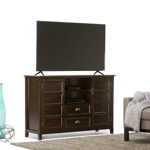 English Elm Burlington Tall Tv Media Stand In Rich Mahogany Brown - Classic Design With Ample Storage & Style B136P159511