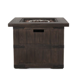 Christopher Knight Home® Noble House Andrew Square Fire Pit - 40,000 Btu Tank Inside