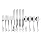 Lenox Oneida Satin Sand Dune 12 Piece Everyday Flatware Set, Service for 4 Metallic, STAINLESS METAL H012012A