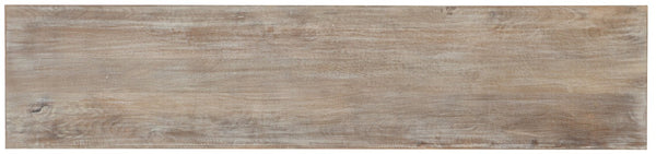 Hooker Furniture Entertainment Hand-Carved Mango Wood Console With Cream Glaze, Distressed Finish & Bronze Pulls (95) 5726-55480-95