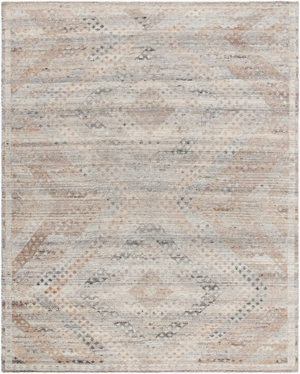 Surya Kabul 10' X 14' Handmade Wool Rug - Exquisite Bohemian Global Style For Elegant Home Décor Ivory Wool Klb2300-69