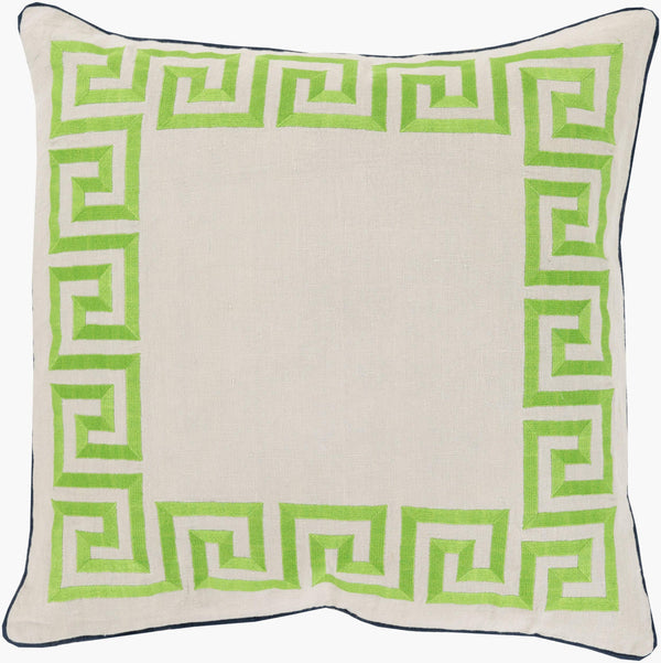 Surya Key Luxurious 18" Accent Pillow In High-quality Linen – Chic Home Decor Essential, Easy Care! Ink Blue Linen Kld001-2020d