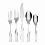 Lenox Oneida Calm 45 Piece Everyday Flatware Set, Service for 8 Metallic, STAINLESS METAL H208045A