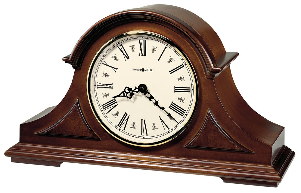 Hekman Furniture 635107 Burton Ii Mantel Clock - Elegant Windsor Cherry Finish With Triple Chime & Nighttime Control Windsor Cherry Burton Ii Mantel Clock 635107