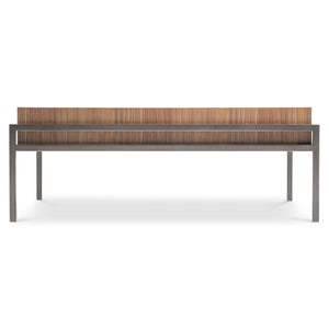 Bernhardt Bernhardt Collins Walnut Top Cocktail Table with Black Oxide Metal Base for Living Rooms 573013