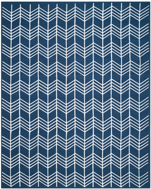 Safavieh Kilim 624 Hand Woven Flat Weave with embroidery  Rug Navy KLM624B-4