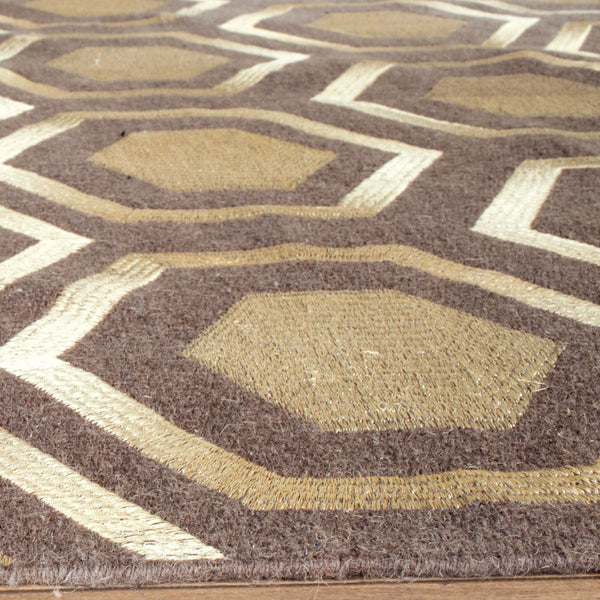 Safavieh Kilim 629 Hand Woven Flat Weave with embroidery  Rug Grey KLM629A-8