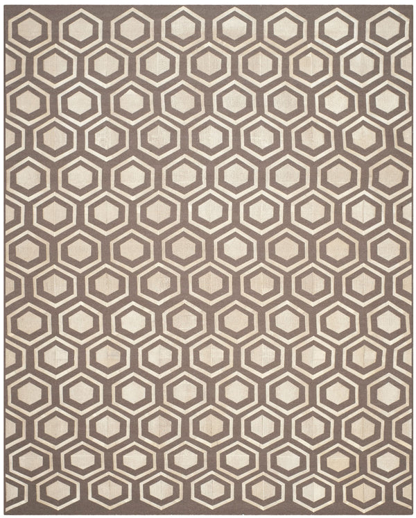 Safavieh Kilim 629 Hand Woven Flat Weave with embroidery  Rug Grey KLM629A-8