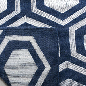 Safavieh Kilim 629 Hand Woven Flat Weave with embroidery  Rug Navy KLM629B-4