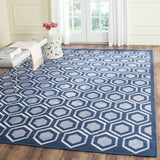 Safavieh Kilim 629 Hand Woven Flat Weave with embroidery  Rug Navy KLM629B-4