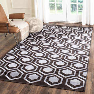 Safavieh Kilim 629 Hand Woven Flat Weave with embroidery  Rug Charcoal KLM629C-4