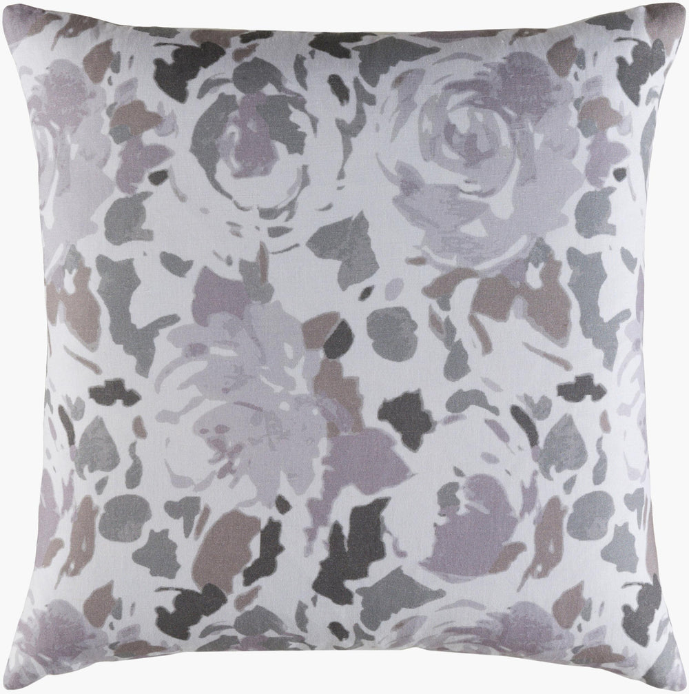 Surya Kalena Cozy Cottage-style 20"X20" Accent Pillow - Luxurious Cotton-linen Blend, Easy Care & Chic Decor Lavender Linen,Cotton,Linen,Cotton Kln003-2020d