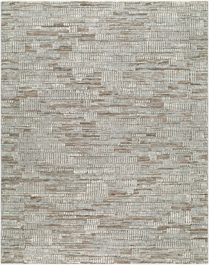 Livabliss Keller Geometric Polyester Area Rug with Fringe Mid Century Modern Living Room Anchor Medium Gray, Bl 6'7" x 9'6" KLR2305-6796