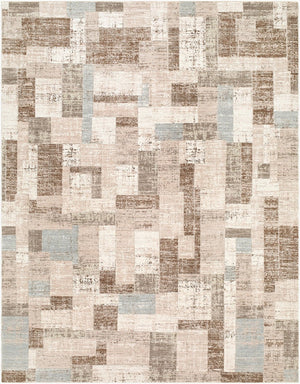 Livabliss Keller Machine Woven Polyester Area Rug Mid Century Fringe Trim for Living Rooms Medium Gray, Me 10' x 13'11" KLR2311-101311