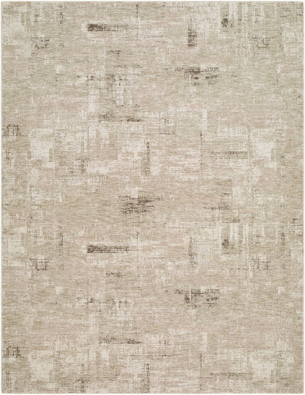 Livabliss Keller Geometric Mid-century Machine Woven Polyester Area Rug with Fringe for Large Rooms Olive, Tan 6'7" x 9'6" KLR2314-6796