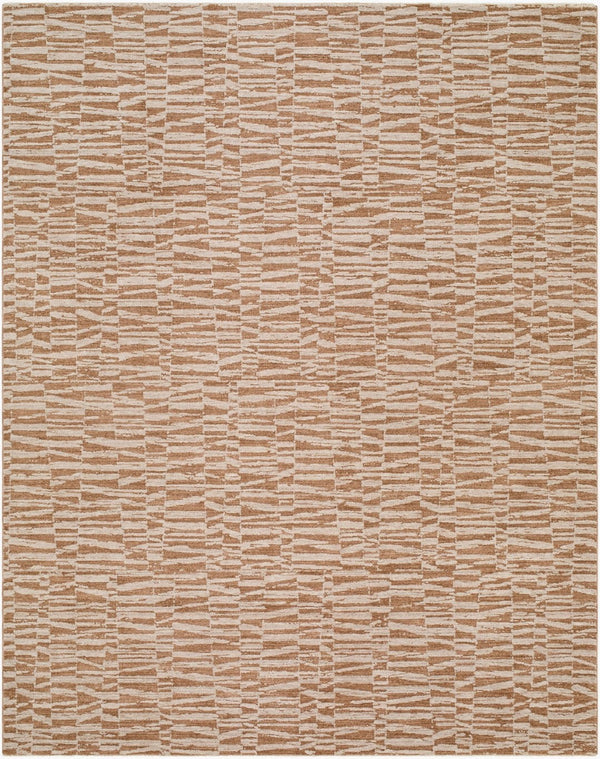 Livabliss Keller Machine Woven Polyester Area Rug with Fringe Mid Century Retro Living Room Medium Brown, B 10' x 13'11" KLR2318-101311