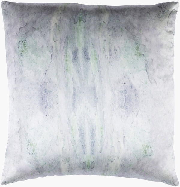 Surya Kalos Luxurious 18" Silk Accent Pillow - Chic Home Decor For Modern Interiors, Easy Care & Stylish Light Slate Silk,Silk Kls002-1818p