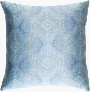 Surya Kalos Luxurious 18" Silk Accent Pillow - Chic Home Decor For Modern Interiors, Easy Care & Stylish Denim Silk,Silk Kls003-2222d
