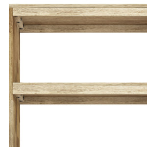 English Elm Jager Mid-Century Bookshelf with Doors - Mango Wood & Brass Inlay, Soft-Close Storage Shelves B136P158751