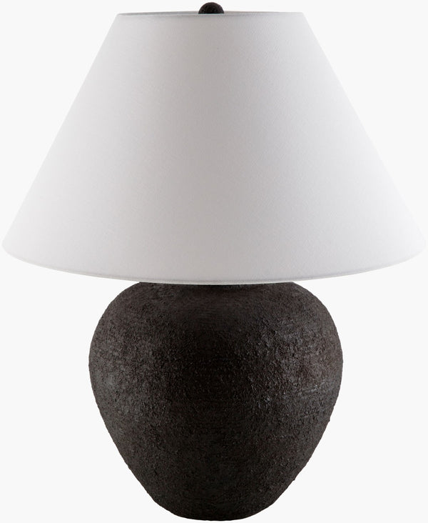 Livabliss Kaliyu Bohemian Felt and Metal Table Lamp with Linen Shade for Warm Ambient Glow KLU-001