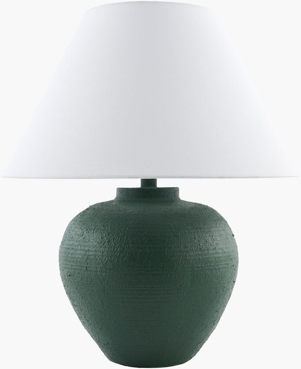 Livabliss Kaliyu Bohemian Table Lamp with Felt Body Linen Shade and Warm Metal Accents KLU-003