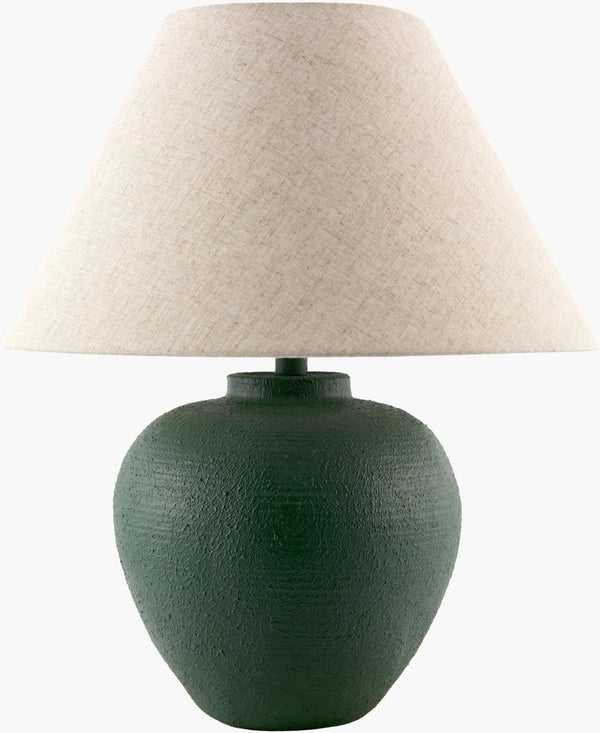 Livabliss Kaliyu Bohemian Global Felt and Metal Table Lamp with Linen Shade for Ambient Glow KLU-004