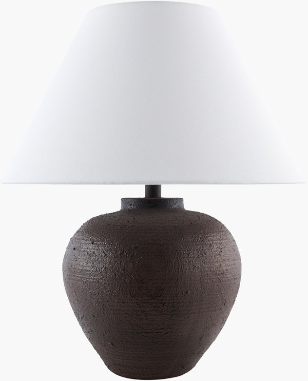 Livabliss Kaliyu Bohemian Accent Lamp with Felt Body Linen Shade and Warm Ambient Glow KLU-005