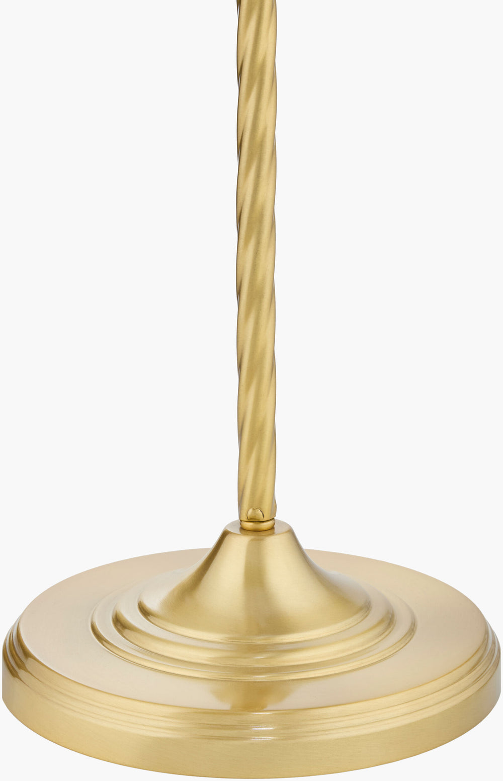 Surya Klawer 67" Industrial Rustic Accent Floor Lamp - Stylish Iron Design For Home & Study Ambiance Body, Metallic ,Brass,Base, Metallic ,Brass,Shade (Outside), Metallic ,Brass,Shade (Inside), White,Cord, Translucent Iron,Iron,Metal,Metal Klw-001