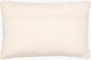 Surya Karolyn Stylish 14"L X 22"W Lumbar Pillow – Soft Cotton & Wool Blend For Chic Home Decor Elegance Cream Wool,Cotton,Viscose,Cotton Kly001-1422p