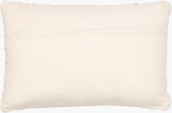 Surya Karolyn 18" Accent Pillow - Soft Cotton & Wool Blend For Chic Modern Decor, Luxurious Comfort & Style Cream Wool,Cotton,Viscose,Cotton Kly001-1818p