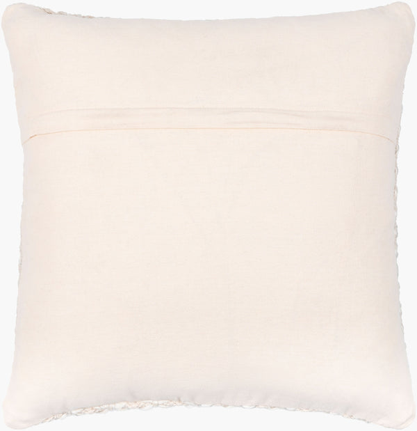 Surya Karolyn 18" Accent Pillow - Soft Cotton & Wool Blend For Chic Modern Decor, Luxurious Comfort & Style Cream Wool,Cotton,Viscose,Cotton Kly001-1818p