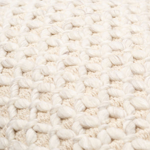 Surya Karolyn 18" Accent Pillow - Soft Cotton & Wool Blend For Chic Modern Decor, Luxurious Comfort & Style Cream Wool,Cotton,Viscose,Cotton Kly001-1818p