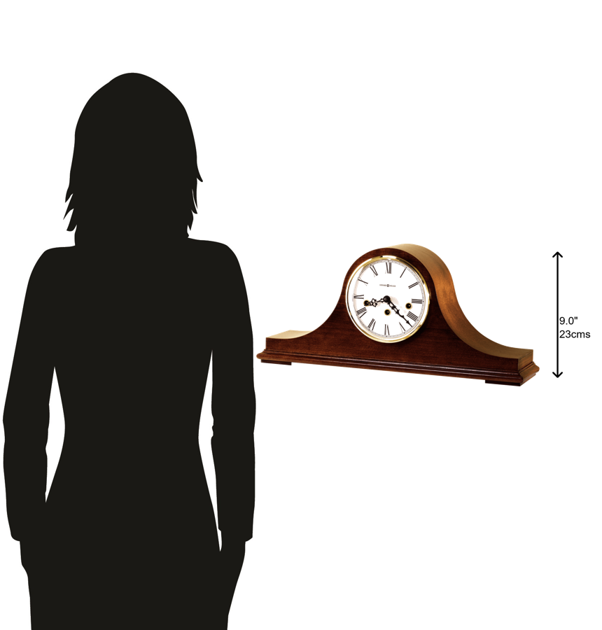 Hekman Furniture 630161 Elegant Windsor Cherry Mantel Clock With Westminster Chime & Roman Numerals - Usa Made! Windsor Cherry Mason Mantel Clock 630161