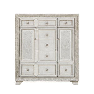 Camila 9 Drawer Door Chest White with Cream Finish P269125S Pulaski Furniture